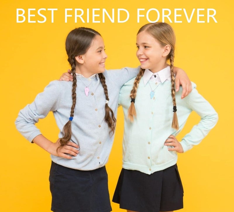 Lezmoii Friendship Necklace Best Friend Necklace Matching Magnetic BFF Necklace for 2 Girls Friendship Gifts - Image 1
